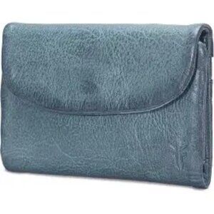 Frye $118 Nora Knotted Small Wallet Steel DB1545 NWT!